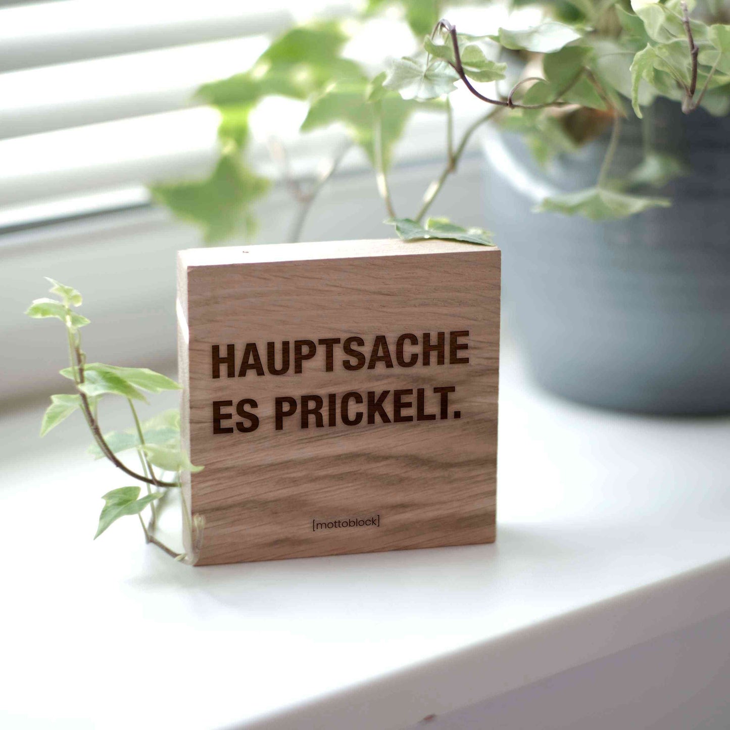 mottoblock | Hauptsache es prickelt.