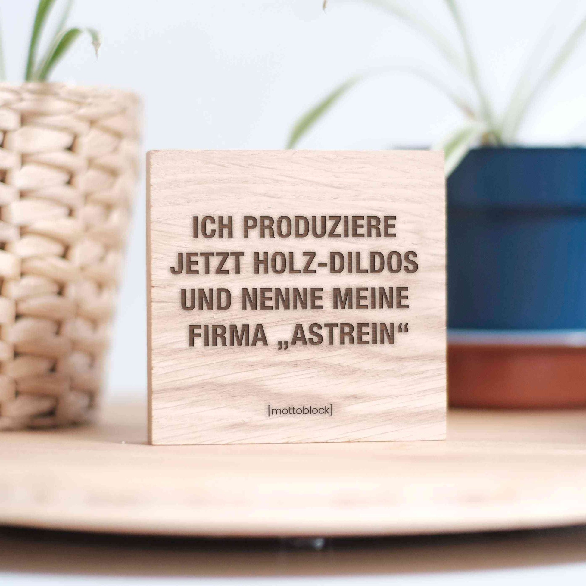 mottoblock | Holz-Dildos: Astrein mottoblock | Holz-Dildos: Astrein