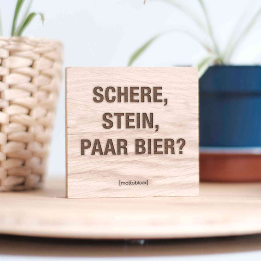 mottoblock | Schere, Stein, Bier?