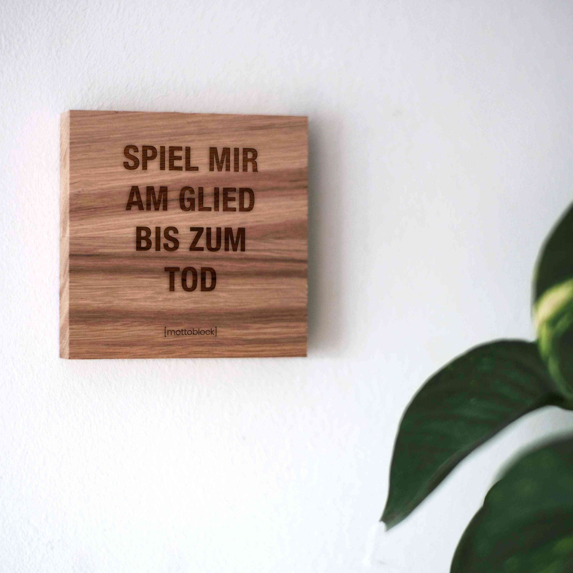 mottoblock | Spiel mir am Glied bis zum Tod